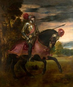 Španělština:  Carlos V en la batalla de Mühlberg Jezdecký portrét Karla V. od Titian