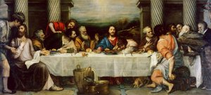 The Last Supper, 1557-1564.    1196832   cs       czech Successfully Translated  Original: Ms Ital 483 P.4.7 f.160v Serpentarius and Bootes, from the Dittamondo by Fazio degli Uberti (vellum) Translat: Ms Ital 483 P.4.7 f.160v Serpentarius and Bootes, from