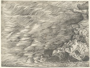 Ponoření faraonovy armády do Rudého moře od Titian