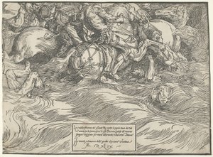 Ponoření faraonovy armády do Rudého moře od Titian