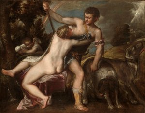 Venuše a Adonis, kolem roku 1560