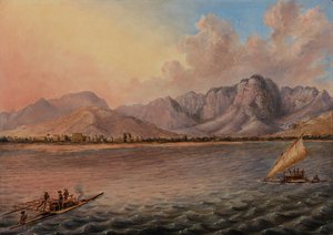 Mathwalta, Venua Levu Vitisa, Fidži, asi 1840 (olej na plátně) od Titian Ramsey Peale