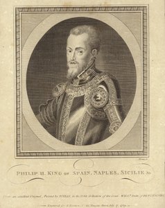 Španělský král Filip II od Tiziano Vecelli