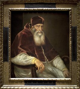 Papež Pavel III (Alessandro Farnese od Tiziano Vecelli