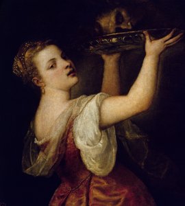 Salome nesoucí hlavu sv. Jana Křtitele, kolem roku 1549 od Tiziano Vecelli