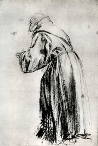 Studie pro svatého Bernardina ve votivním obrazu doge Grittiho, c1535, 1937 od Tiziano Vecelli