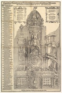 Orloj v katedrále ve Štrasburku, 1574.