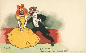 Psi oblečení jako romantický pár (barva litho) od Tom Browne