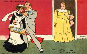Pa se dostane do horké vody (chromolitho) od Tom Browne