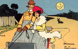 Lžíce v psím vozíku (chromolitho) od Tom Browne