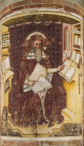 St Jeroným, od Tommaso da Modena (1326-1379), kostel San Nicolo, Treviso