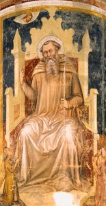 St Romuald od Tommaso da Modena (1326-1379), freska, kostel San Nicolo, Treviso