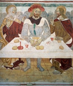 Večeře s emauzskými učedníky od Tommaso (active 1479 1509) (workshop) Cagnola