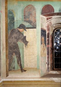Život Jana Křtitele: strážce - Freska od Tommaso Masolino da Panicale