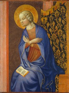 Panna zvěstovatelka, c. 1430 (teplota na panelu) od Tommaso Masolino da Panicale