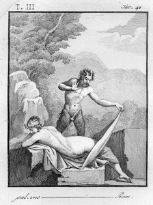 Satyr svléká nymfu, 1804