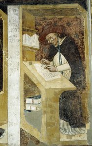 Kardinál Hugues de Provence - Nejstarší známý portrét postavy nosící lorgnony od Tommaso da Modena Barisino or Rabisino