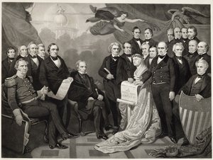 Union, 1852 (rytina na tkaném papíru) od Tompkins Harrison after Matteson