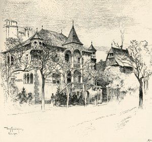 Zámek Tyrolsko od Tonyho Grubhofera, 1900.