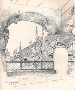 Kolonáda poblíž Pont des Invalides, c1900