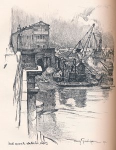 Dok naproti molu Waterloo, c1902