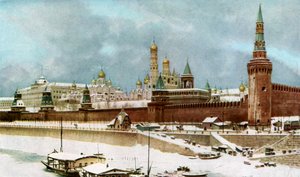 Kreml, Moskva, Rusko, c1930