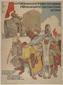 S perem a světlem vědy odhaluje machinace sekt, 1929. od Topikov