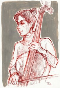 Oddaný violoncellista od Tore Bahnson