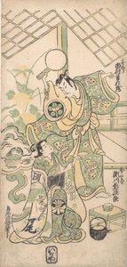 Scéna z upravené hry Soga Play, ca. 1745, ca. 1745. od Torii Kiyomasu I