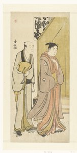 Herec Iwai Hanshiro IV v každodenním životě od Torii Kiyonaga