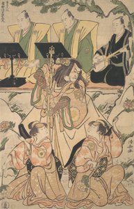 Herci v šósa Kombinace hereckého a tanečního výkonu, ca. 1790.