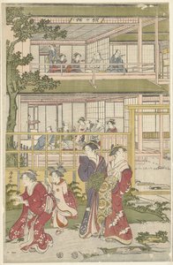 hrající na slepce od Torii Kiyonaga
