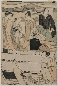 Vodácká párty na řece Sumida, 1789. od Torii Kiyonaga