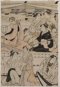 Vodácká párty na řece Sumida, 1789. od Torii Kiyonaga