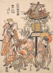 Dětská lucerna Float, Kojimachi 1,2, 3-chome Block Association, Sanno Festival, ca..., ca. 1780. od Torii Kiyonaga