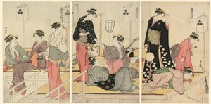 Večerní ochlazení v Shijogawara od Torii Kiyonaga