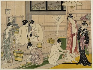 Lázně Kiyonaga pro ženy od Torii Kiyonaga
