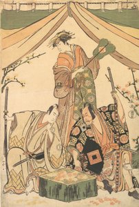 S Sene f Te D Rama Business Expenses Luger Kojima, 1784-85. od Torii Kiyonaga