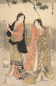 Te B lemuje každé pole s f chytrý smeč, chytrý, 1783. od Torii Kiyonaga