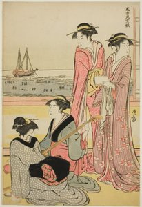 Čtvrtý měsíc, ze série „Dvanáct měsíců na jihu (Minami juni ko)“ od Torii Kiyonaga