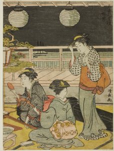 Sedmý měsíc (Shichigatsu), ze série „Dvanáct měsíců na jihu (Minami juni ko)“ od Torii Kiyonaga