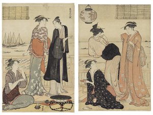 Šestý měsíc, ze série Dvanáct měsíců na jihu od Torii Kiyonaga