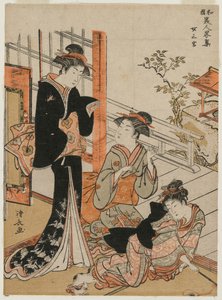 Tři ženy ze série Stručná sbírka japonských krás, 1781. od Torii Kiyonaga
