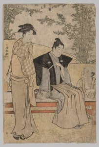 Dva milenci ze série Brokáty východu v módě, 1752-1815. od Torii Kiyonaga