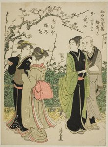 Umeyashiki, ze série „Sbírka slavných míst v Edo (Edo meisho shu)“ od Torii Kiyonaga