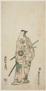 Herec Ichimura Uzaemon VIII od Torii Kiyonobu II
