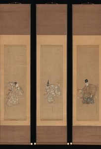 The Ausspicious Noh Dance Okina, ca. 1790-95. od Toriyama Sekien