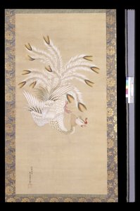 Phoenix, From Chinese Beauty, Phoenix And Peacock (inkoust a barva na hedvábí)