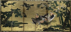 Phoenixes a Paulownia, konec 1500s. od Tosa Mitsuyoshi