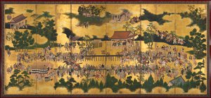 Dostihy ve svatyni Kamo, 1615-50.